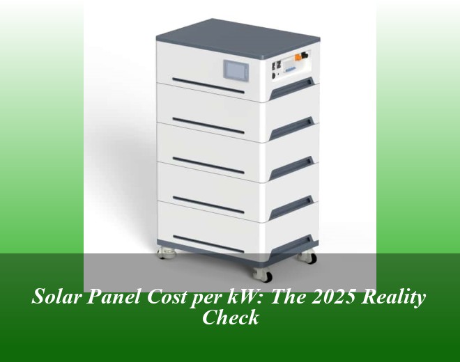 Solar Panel Cost per kW: The 2025 Reality Check